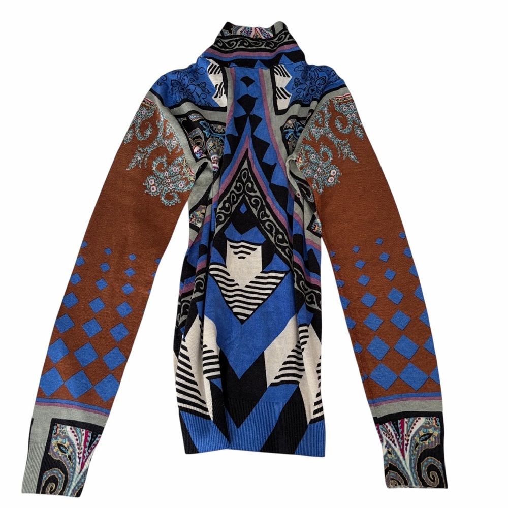 ETRO Multicolor Printed Mock Turtleneck Jumper IT40 - EUC - Picture 12 of 16